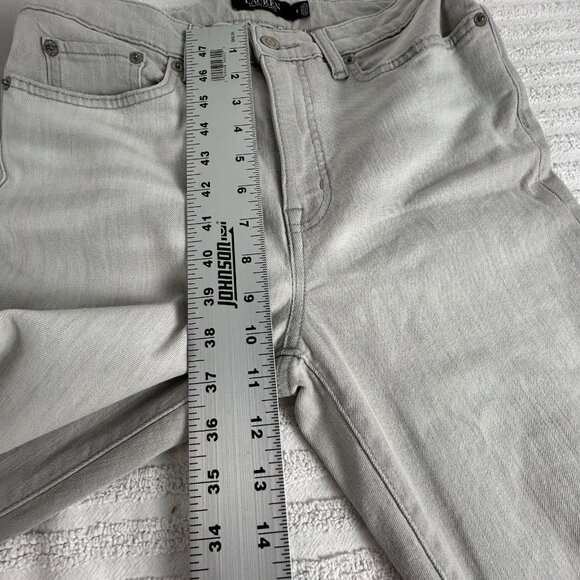 Lauren Ralph Lauren Womens Gray Skinny Ankle Jeans Size 6 High Waist Stretch - Picture 9 of 10
